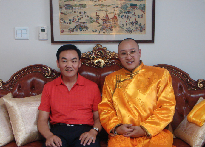 拿督斯里吴罡豪教授與蒙古國第二任總理那楚克·巴嘎班迪會晤合影